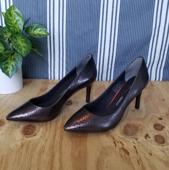 NWOT Rockport Walkability Snakeskin pumps - size 7 - Picture 6 of 8